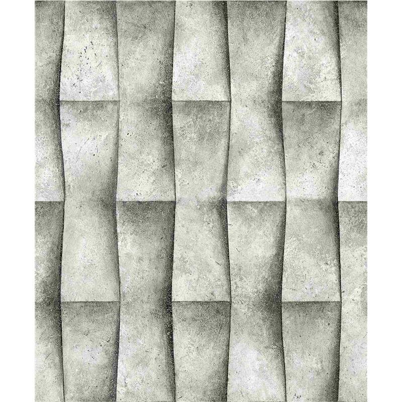 Vliestapete in grau Putzoptik Illusion 3D-Optik Streifen Modern Industrial-Look (KG-171539)