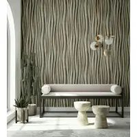 Vliestapete in beige, braun Putzoptik Illusion 3D-Optik...