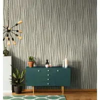 Vliestapete in beige 3D-Effekt Holzoptik Paneel...