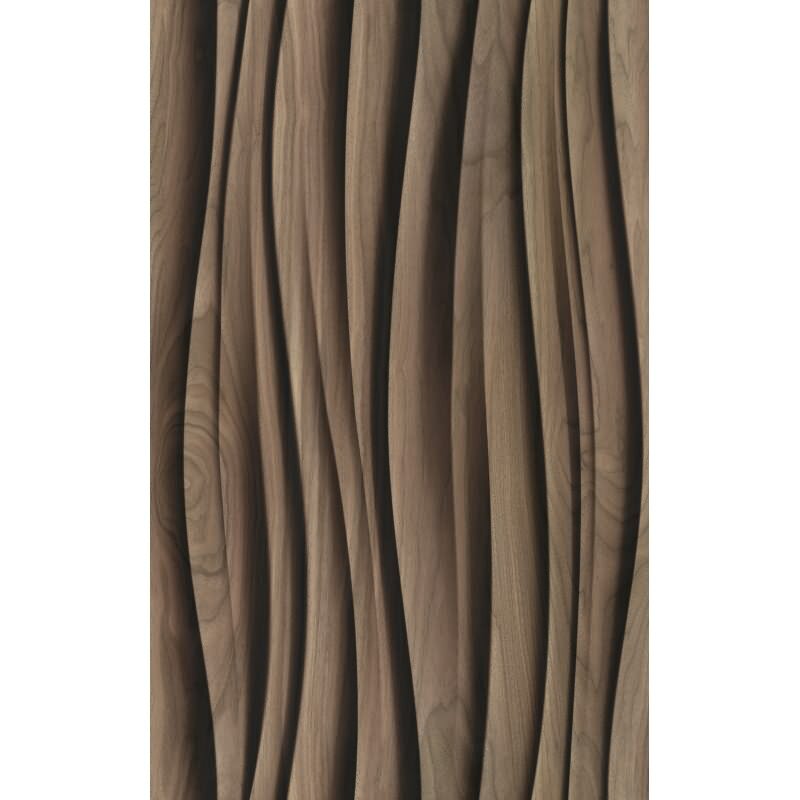 Vliestapete in braun 3D-Effekt Holzoptik Paneel 3D-Optik Modern (KG-171543)