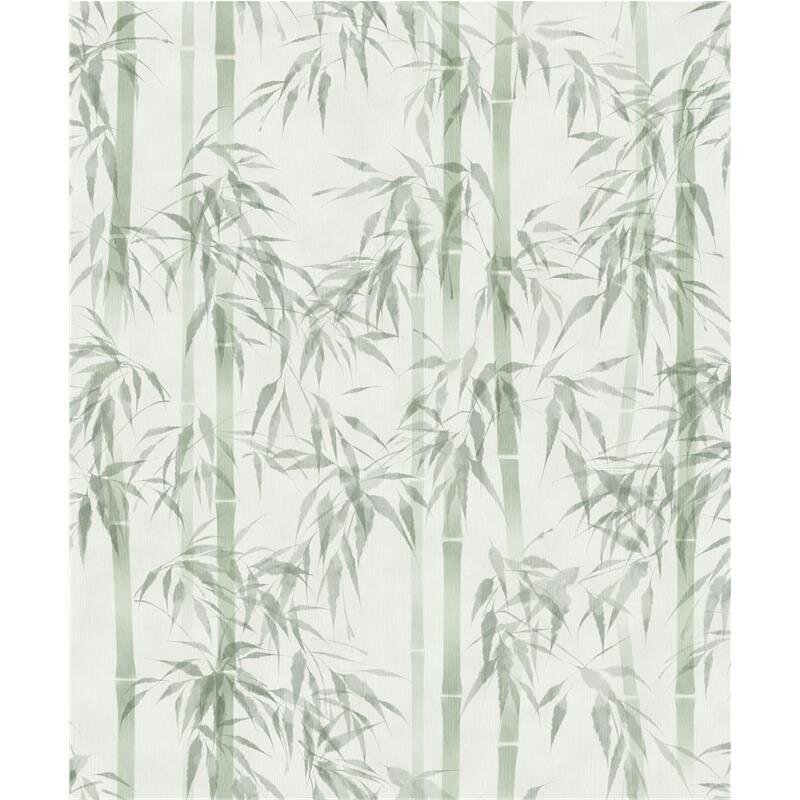 Vliestapete in grün Bambus Blätter Floral Natur (KG-171549)