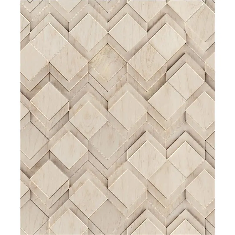 Vliestapete in beige, grau Rauten Illusion 3D-Optik Modern (KG-171552)