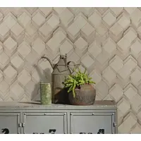 Vliestapete in beige, grau Rauten Illusion 3D-Optik...