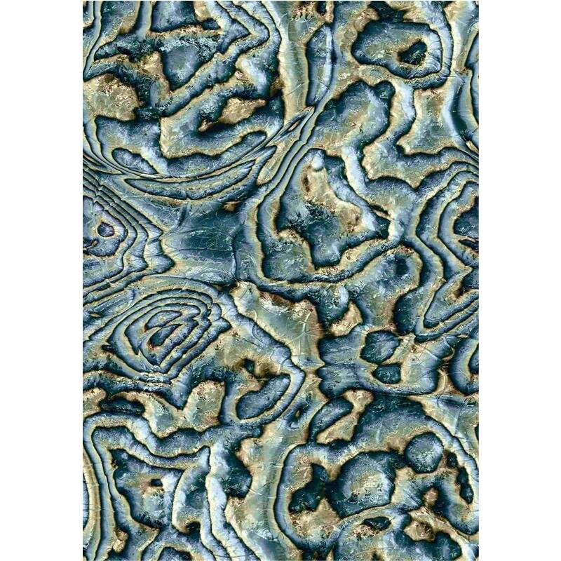 Vliestapete in blau, grün, beige Marmoroptik Stein Grafisch Modern (KG-171563)