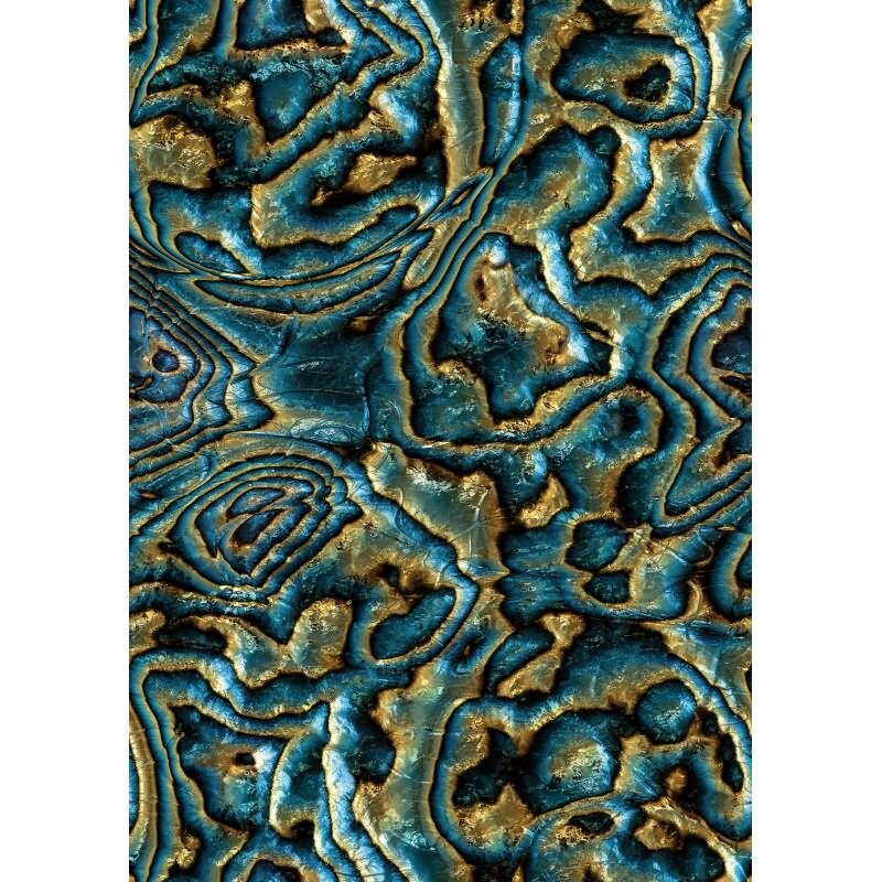 Vliestapete in blau, grün, braun Marmoroptik Stein Grafisch Modern (KG-171564)