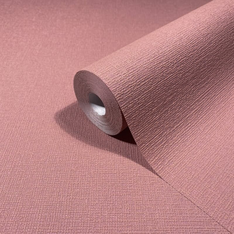 Vliestapete in rot leichte Struktur Uni Modern (KG-171574)