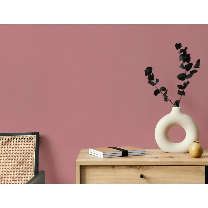 Vliestapete in rot leichte Struktur Uni Modern (KG-171574)