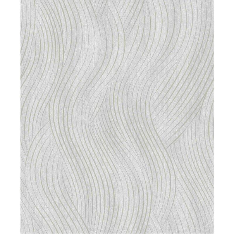 Vliestapete in beige, grau Wellenoptik Struktur Grafisch Modern (KG-171577)