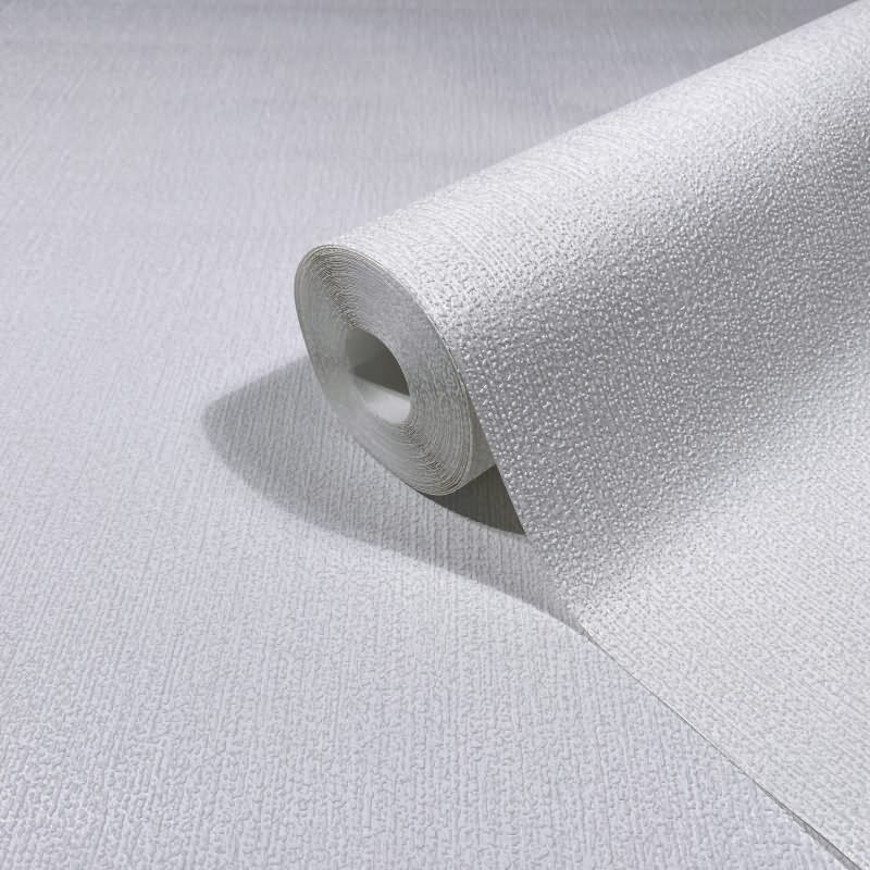 Vliestapete in weiß Struktur Uni Modern (KG-171583)