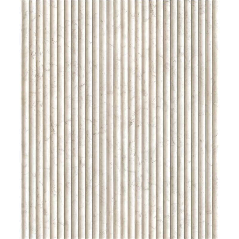 Vliestapete in beige Marmoroptik Stein Paneel Streifen Klassisch (KG-171589)