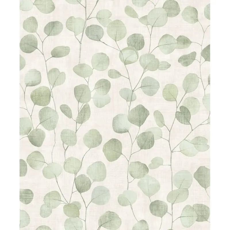 Vliestapete in Grün Blätter Blattoptik Floral Natur für Wohnzimmer Schlafzimmer Küche (KG-171600)