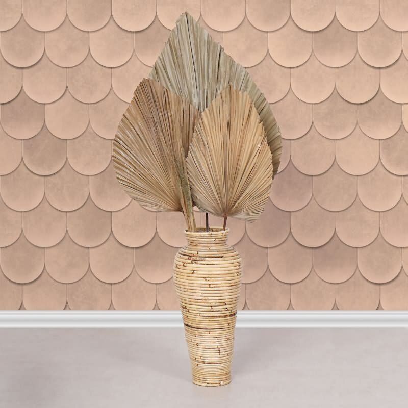 Vliestapete in Orange 3D-Optik Schuppenoptik vintage used look Geometrisch für Wohnzimmer Schlafzimmer Küche (KG-171611)