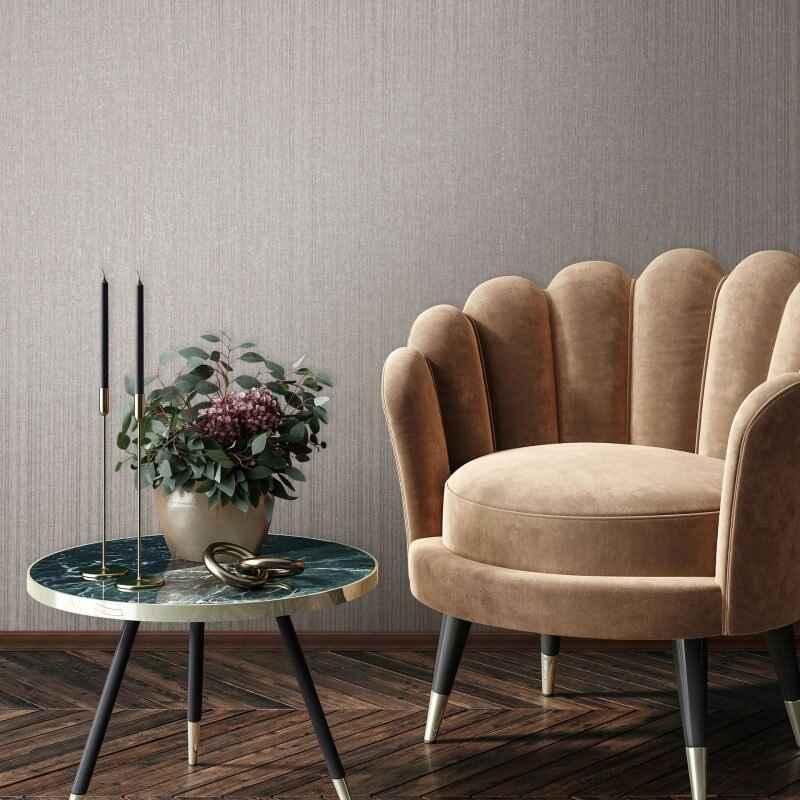 Vliestapete in Grau Streifen und Linien Tapete Streifen Klassisch für Wohnzimmer Schlafzimmer Küche (KG-171628)