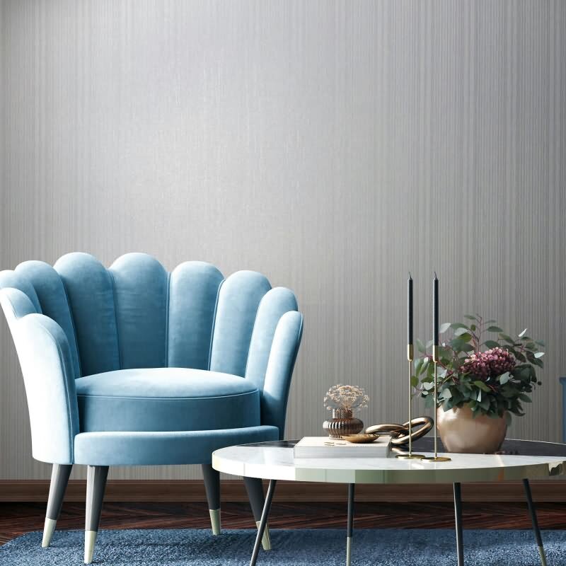 Vliestapete in Weiß Streifen und Linien Tapete Streifen Klassisch für Wohnzimmer Schlafzimmer Küche (KG-171629)