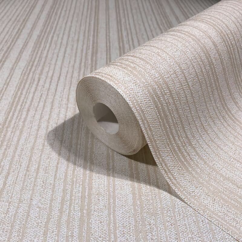 Vliestapete in Beige Streifen und Linien Tapete Streifen Klassisch für Wohnzimmer Schlafzimmer Küche (KG-171630)