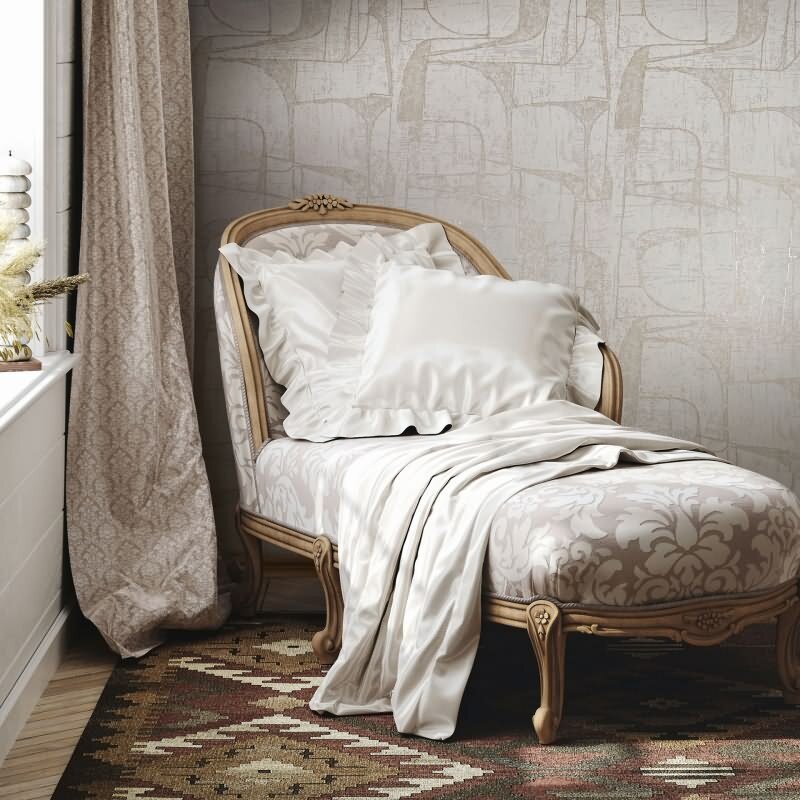 Vliestapete in Beige Glänzend Geometrische Formen Grafisch Modern für Wohnzimmer Schlafzimmer Küche (KG-171634)