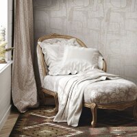 Vliestapete in Beige Gl&auml;nzend Geometrische Formen...