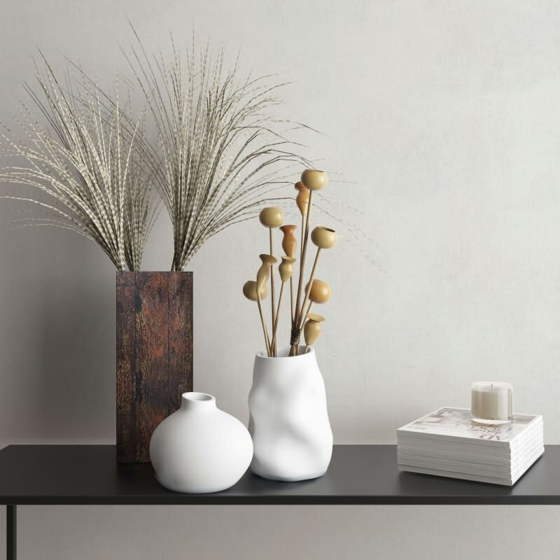 Vliestapete in Weiß Betonoptik Used-Look Uni für Wohnzimmer Schlafzimmer Küche (KG-171644)