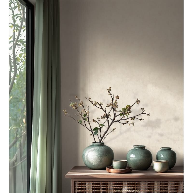 Tapete Betonoptik Weiß moderne Putzoptik Vliestapete (KG-171746)