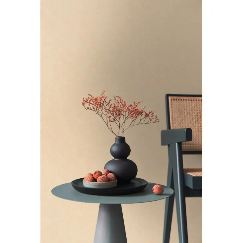 Vliestapete Leinenoptik Warmbeige Strukturtapete Stoffoptik (KG-171751)