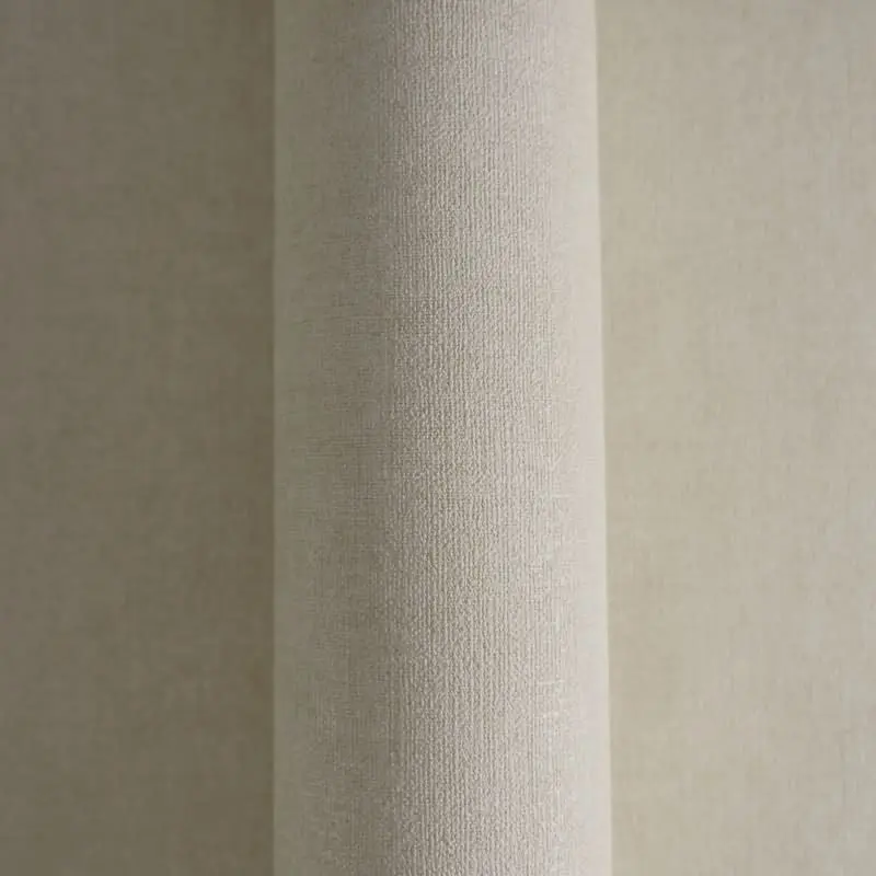 Struktur-Tapete Stoffoptik Hellbeige Vliestapete Leinenoptik (KG-171752)