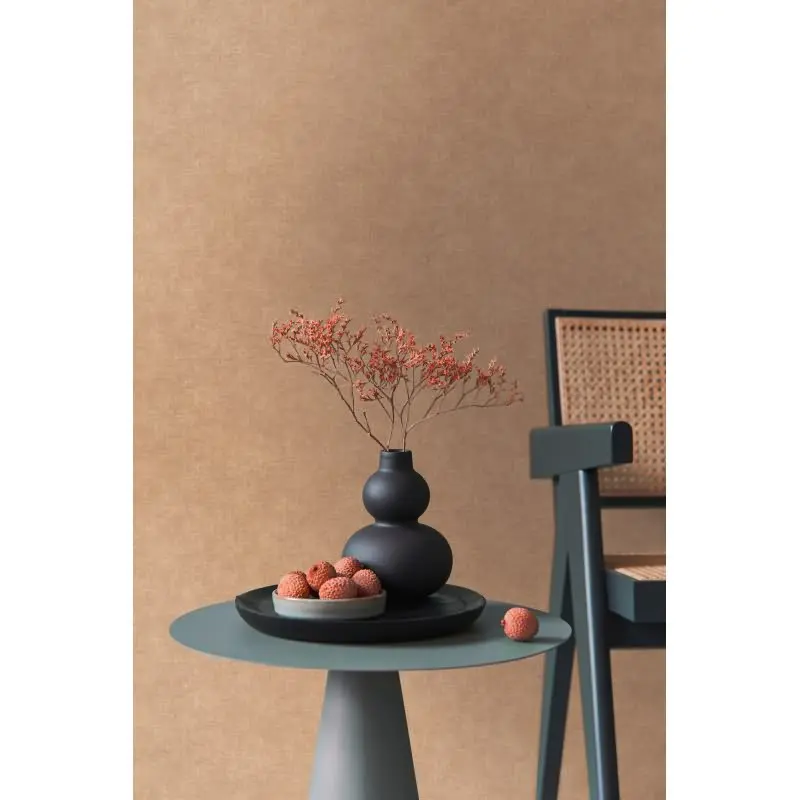 Unitapete Leinenoptik Hellbraun Einfarbige moderne Vliestapete (KG-171755)