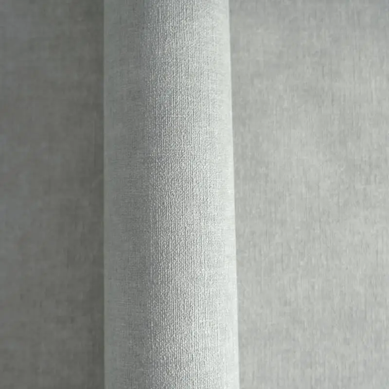 Uni-Tapete Leinenoptik Grau Einfarbige skandinavische Vliestapete (KG-171757)