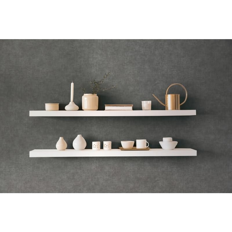 Vliestapete Leinenoptik Stahlblau moderne skandinavische Unitapete (KG-171759)