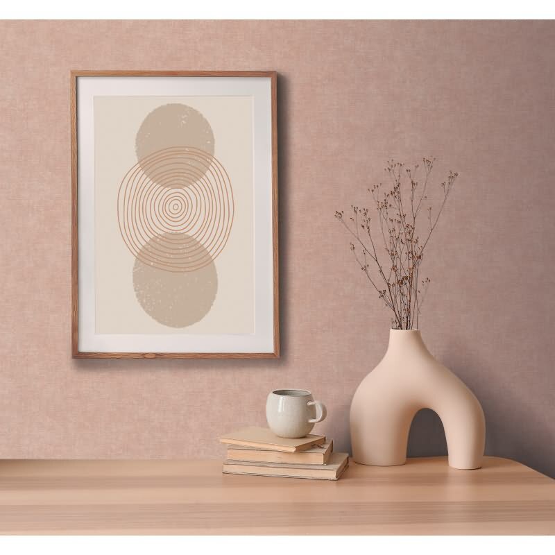 Tapete Stoffoptik Rosa Vliestapete strukturiert modern (KG-171762)