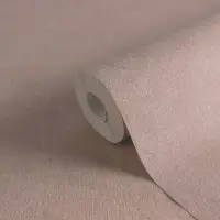 Tapete Stoffoptik Rosa Vliestapete strukturiert modern...