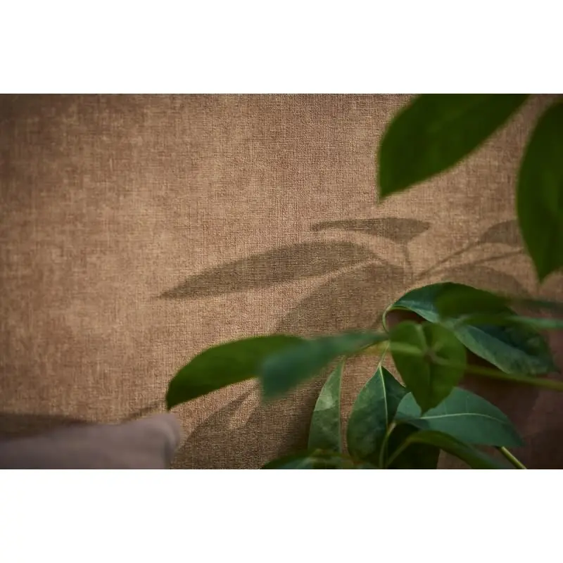 Vliestapete Leinenoptik Terrakotta moderne Uni-Tapete Stoffoptik (KG-171763)