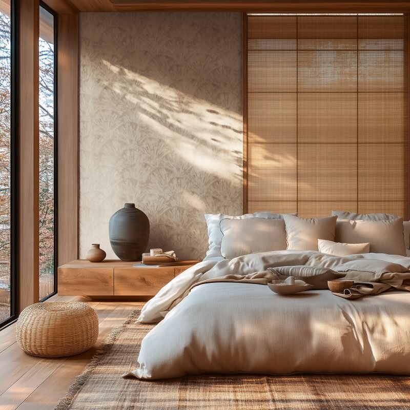 Struktur-Tapete in 3D Fächeroptik Creme Beige Vliestapete (KG-171767)