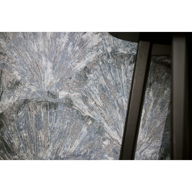 Fächer-Tapete Blau Braun Grau Strukturierte 3D-Vliestapete (KG-171770)