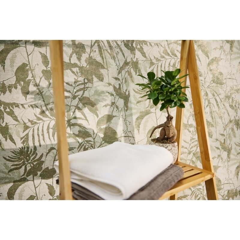 Botanik Tapete Grün Gold Metallic Blättermuster Vliestapete Dschungel (KG-171776)