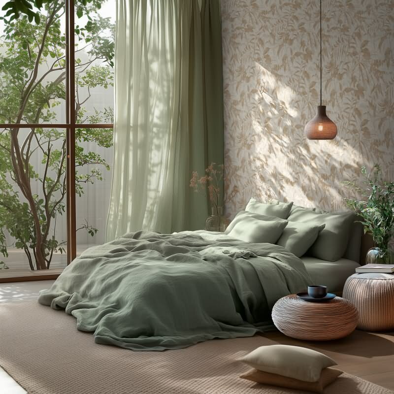 Blätter Tapete Beige Weiß Gold Metallic Pflanzen Vliestapete Dschungel (KG-171777)