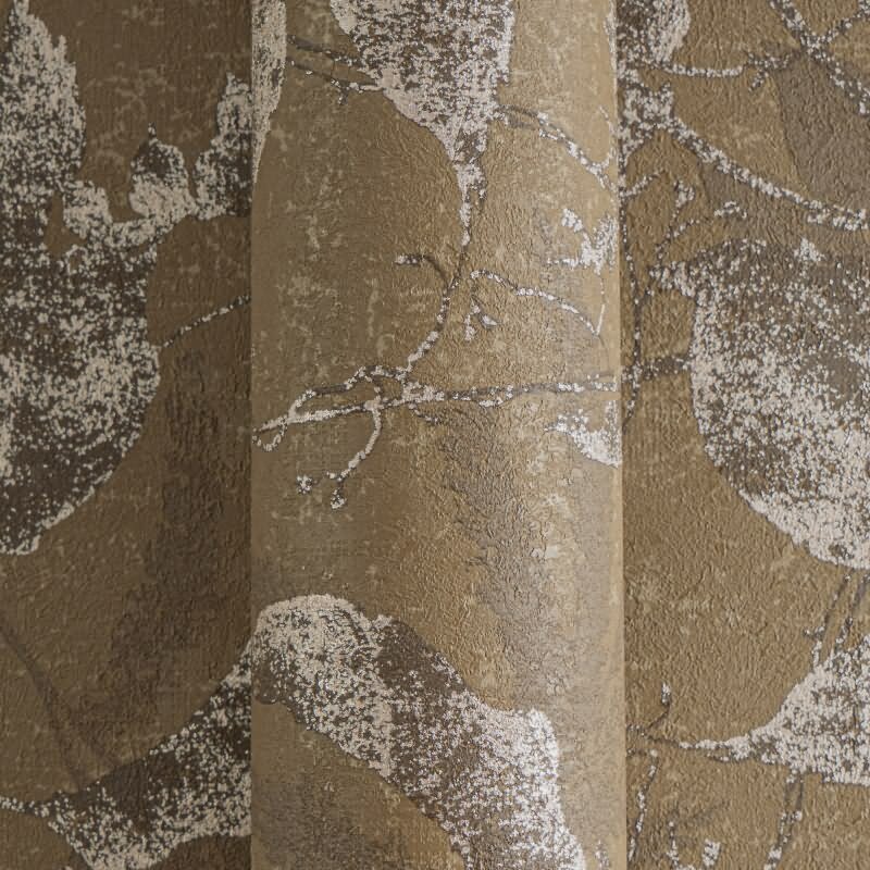 Tapete Dschungel Braun Metallic Naturmuster in Vintage Optik Vliestapete (KG-171779)