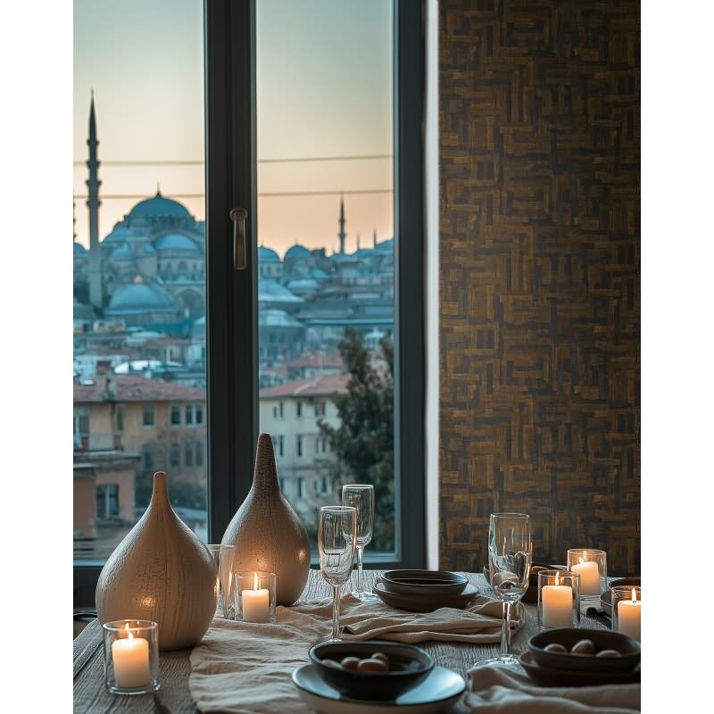 Stoffoptik Muster-Tapete mit Leinenstruktur Braun Grau Vliestapete Vintage (KG-171785)