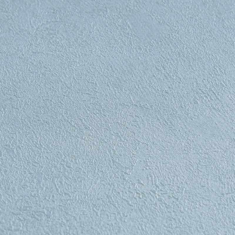 Unitapete in Putzoptik Blau Einfarbige Vlies-Tapete (KG-171789)