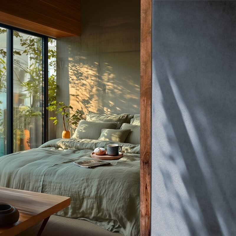 Tapete mit Putzoptik Blau Vintage Vliestapete einfarbig (KG-171791)