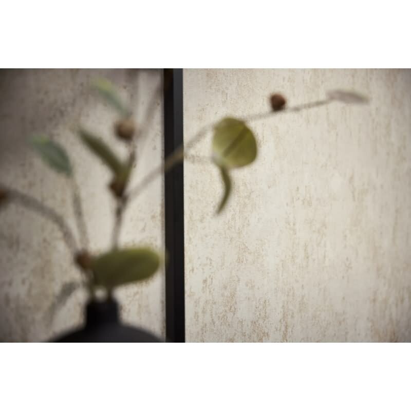 Vliestapete in Betonoptik Creme Beige Strukturtapete Putzoptik Metallic (KG-171792)