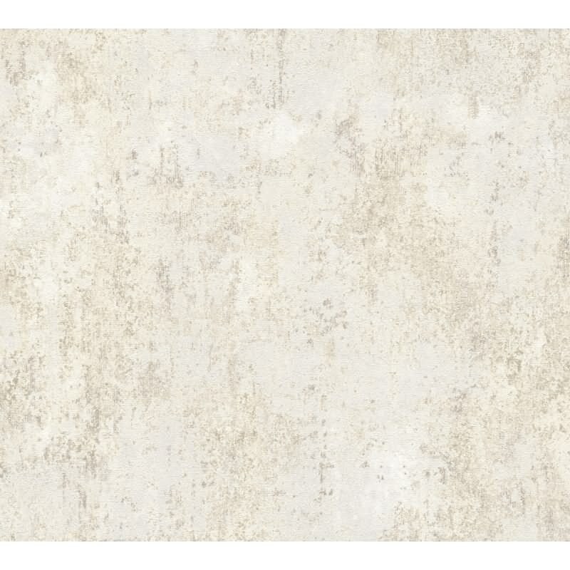 Vliestapete in Betonoptik Creme Beige Strukturtapete Putzoptik Metallic (KG-171792)