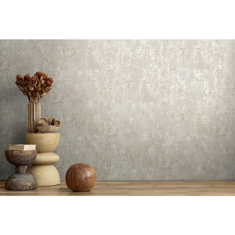 Vintage Tapete in Betonoptik Grau Beige Putzstruktur Vliestapete (KG-171794)
