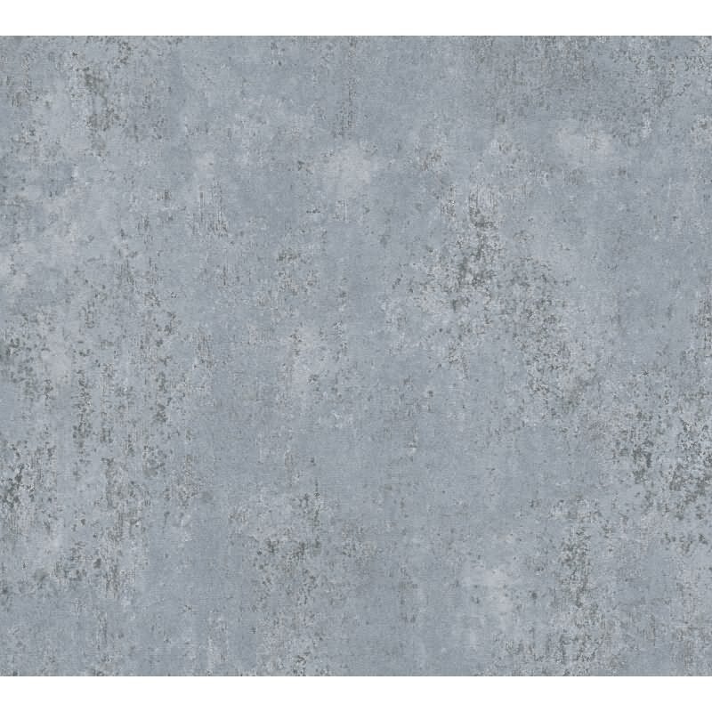 Vliestapete in Betonoptik Blau Grau Metallic Putzstruktur Tapete Vintage (KG-171795)