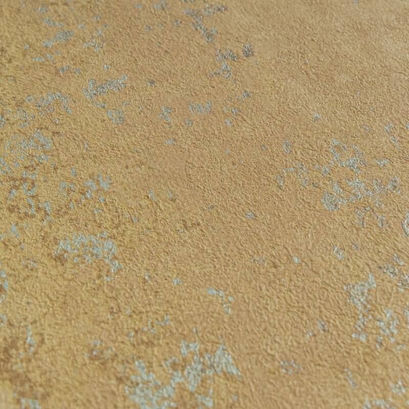 Vlies-Tapete in Rostoptik Braun Orange Metallic Used Look Strukturtapete (KG-171797)