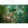 Dschungel Tapete Türkis Grün Gelb Metallic Moderne Blattmuster Vliestapete (KG-171798)