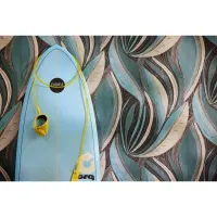 Moderne Dschungel Tapete Blau Petrol Wei&szlig; Metallic...