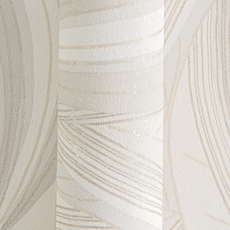 Blätter Tapete Creme Beige Vliestapete Dschungel modern Metallic (KG-171801)