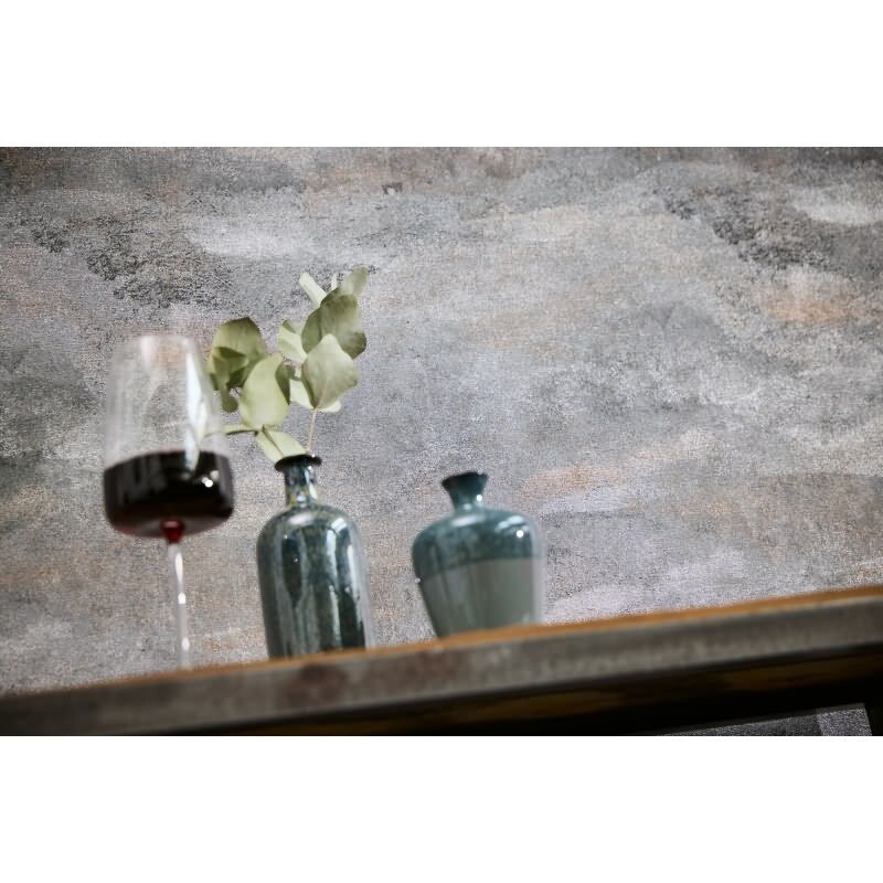 Wellen-Muster Tapete Grau Anthrazit Gold Metallic Luxus Vliestapete (KG-171804)