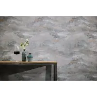 Wellen-Muster Tapete Grau Anthrazit Gold Metallic Luxus...