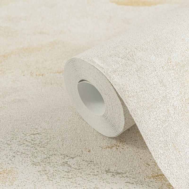 Mustertapete Creme Beige Gold Metallic hochwertige Luxus Vliestapete (KG-171805)